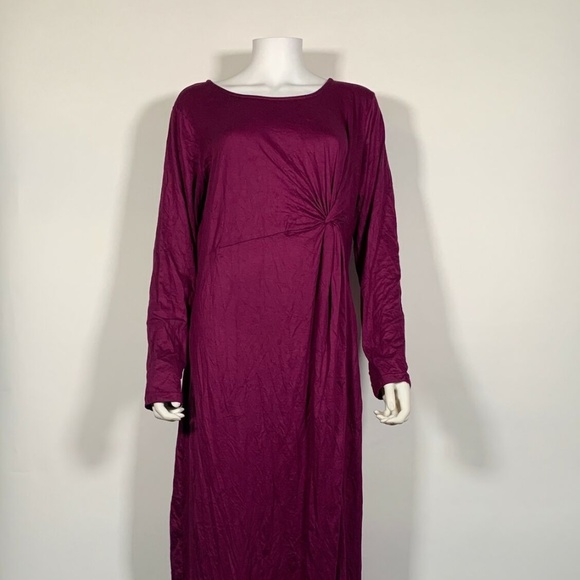 Verona Dress Knot Front Purple Maxi Sz XL - Picture 1 of 5